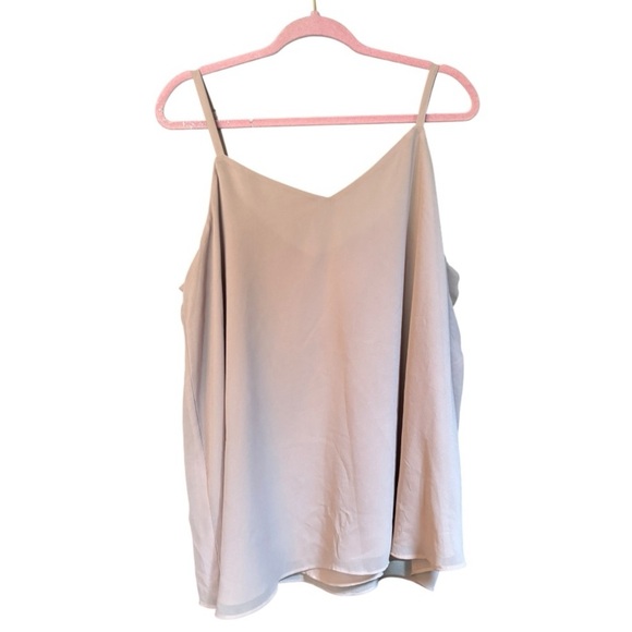 Torrid Sophie Cream Chiffon Tank Top Size XXL (18/20) - Picture 3 of 8